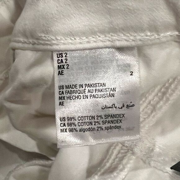 INC Women's Mid-Rise Ripped Kick Flare Jeans Washed White Size 2/26 NWT - Picture 6 of 8